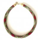 Bead Crochet Necklace Pattern, pattern for bead crochet necklace