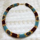 Bead Crochet Necklace Pattern, pattern for bead crochet necklace