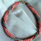 Bead Crochet Necklace Pattern, pattern for bead crochet necklace