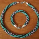 Bead Crochet Necklace Pattern, pattern for bead crochet necklace