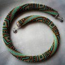 Bead Crochet Necklace Pattern, pattern for bead crochet necklace