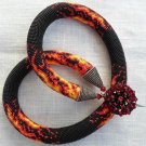 Bead Crochet Necklace Pattern, pattern for bead crochet necklace