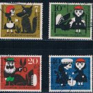 Germany B372-75 Used set Scenes Little Red Riding Hood CV 4.90 (GI0634P182)+