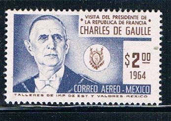 Mexico C281 MNH Charles De Gaulle CV 2.50 (M0170)+
