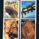Saint Thomas and Prince Is 1237-40 MNH set Greenpeace Animals CV 15.00 (S0673)+ Saint Thomas and Prince Is 1237-40 MNH set Greenpeace Animals CV 15.00 (S0673)+