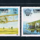 Saint Thomas and Prince Is 701a-b Used Bi-planes CV 4.00 (GI0429)+ Saint Thomas and Prince Is 701a-b Used Bi-planes CV 4.00 (GI0429)+