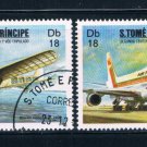 Saint Thomas and Prince Is 702a-b Used Airplanes CV 4.00 (GI0430)+ Saint Thomas and Prince Is 702a-b Used Airplanes CV 4.00 (GI0430)+