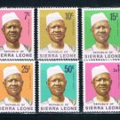 Sierra Leone 424;426-434 MNH Pres Siaka Stevens Short Set CV 7.40 (S0196)+