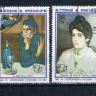 St Thomas�& Prince 683-84 Used pair Paintings Women 1982 (S1204)+