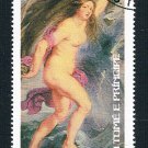 St Thomas & Prince 446 Used Painting Ruben Nude 2 1977 CV 4.75 (BP78607)