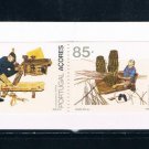 Azores 409b Booklet Pane 4 Professions 1992 CV 6.00 (A0291)