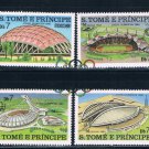 Saint Thomas and Prince Is 572a-d Unused set Olympic Venues CV 9.00 (GI0441)+