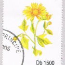 Saint Thomas and Prince Is 1054J Used Yellow Flower CV 8.75 (BP2049)