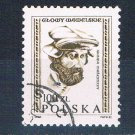 Poland 2537 Used Man Carved Head 1982 (P0322)+