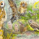 Malawi 2022 Sheet  Tawny Owl wildlife bird 2 values (TS0175)