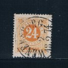 Sweden 24 Used Numeral CV 42.50 (S0686)