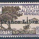New Caledonia 222 Unused Bay of Paletuviers overprint 1941 CV 13.50 (N0591)+