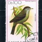 Saint Thomas and Prince Is 546 Used Bird Speirops lugubris CV 16.00 (S0694)