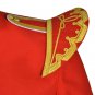 Brand New 100% Wool Blend Gold Braid Trim Red Military Doublet Pipe Band Jacket