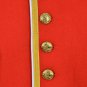 Brand New 100% Wool Blend Gold Braid Trim Red Military Doublet Pipe Band Jacket