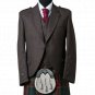 Men Brown Wool Scottish Kilt Jacket with Waistcoat