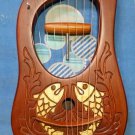 Lyra Harp Rosewood 10 Metal Strings/Lyre harp Shesham Wood Free Case Tuning key