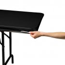 Set of 2 Stay Put Table Cover BLACK COLOR elastic around the edges Creative Converting