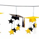 3-D Grad Gap Garland is a great addition to your Graduation Party. YELLOW COLOR