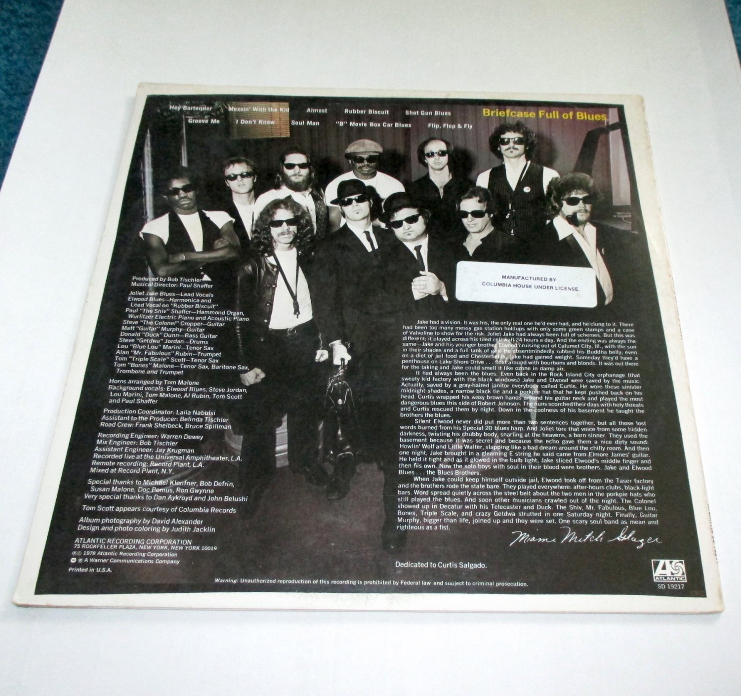 Blues Brothers Briefcase Full of Blues Lp