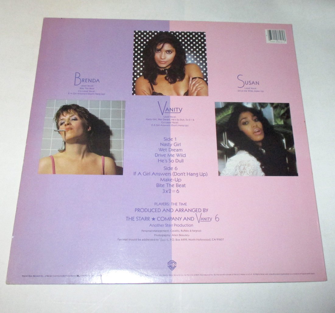 Vanity 6 Lp Nasty Girl Promo Prince
