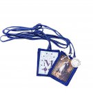 Blue Scapular of the Immaculate Conception w/ St Benedict Medal & Crucifix