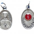 St Faustina Relic Medal 1 Inch Silver Tone 3rd Class Relic Pendant