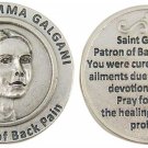 St Gemma Galgani Patron Saint Back Pain Italian Prayer Pocket Token