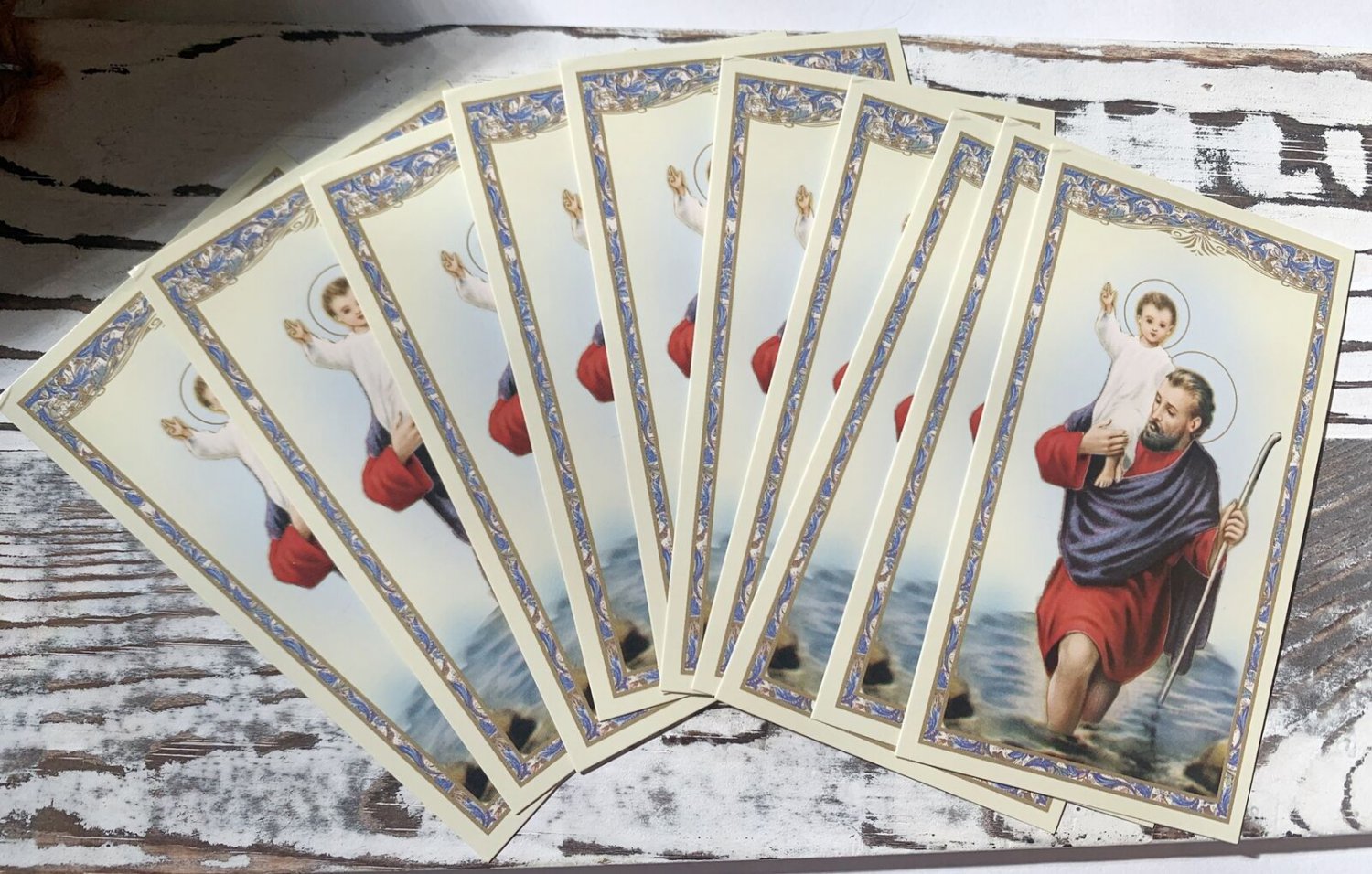 St Christopher Motorist Prayer Holy Prayer Card Stock Set of 10