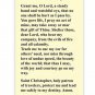 St Christopher Motorist Prayer Holy Prayer Card Stock Set of 10