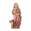 Statue St Luke the Evangelist Figurine Gold Leaf Accents 4 Inch - w Holy Card