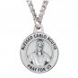 Blessed Carlo Acutis Pray For Us Medal 24â Chain w Prayer Card Silver Tone
