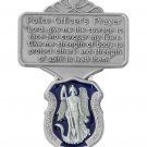 St. Michael Blue Epoxy Police Officer Prayer Car Visor Clip Courage Strength