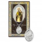 St Catherine of Siena Medal Genuine Pewter w Prayer Pamphlet and Biography