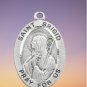 Pewter St Brigid Pray For Us Medal on 18" Chain w/ Prayer Pamphlet Biography