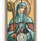 St. Brigid of Ireland Medal Patron Saint Necklace w Prayer Card Brigit