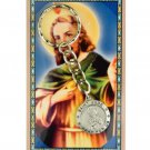 St Jude Medal Catholic Key Ring w Holy Prayer Card St Jude Medal Catholic Key Ring w Holy Prayer Card