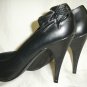 black Stilettos Super SEXY Ankle bows 4 inch Heels size 8 New Old Stock