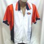 NIKE orange navy white Jacket Top womens Sm 4 6 Like new