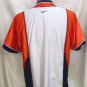 NIKE orange navy white Jacket Top womens Sm 4 6 Like new