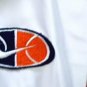 NIKE orange navy white Jacket Top womens Sm 4 6 Like new