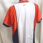 NIKE orange navy white Jacket Top womens Sm 4 6 Like new