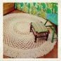 Vintage Crochet Pattern :  Irish Crochet Rug (1975)
