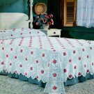 Vintage Crochet Pattern :  Pineapple Rose Bedspread  (1952)