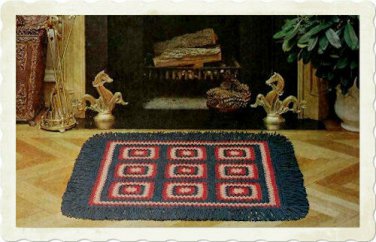 Vintage Crochet Pattern : Granny Square Rug (1975)